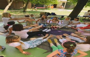 In connection with the #IDY2022 a special yoga session for children has been designed to counter the unhealthy effects of a sedentary lifestyle. Children can take the help of #Yoga to fortify their immune system. The yoga session was held by Hrvatski savez za yogu #yogaforchildren #YogaForHumanity Ministry of External Affairs, Government of India Ministarstvo vanjskih i europskih poslova Indian Council For Cultural Relations