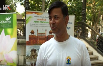 The Dobro jutro, Hrvatska (Good Morning Show) on Croatian National Television spoke with Ambassador Srivastava during the final event of the #IDY2022 chain of 75 events, which took place in the park Zrinjevac in Zagreb on the 21/6. Watch the full video below. 