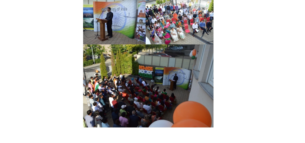 On the occasion of the 75th Anniversary of Independence Day, Azadi ka Amrit Mahotsav was marked with the enthusiastic participation of 100 guests in the Flag Hoisting ceremony on the 15th August. Ambassador Raj Kumar Srivastava unfurled the National Flag and read out Rashtrapatiji's message, followed by patriotic cultural performances which included a poem and performance of a song Har Ghar Tiranga.
