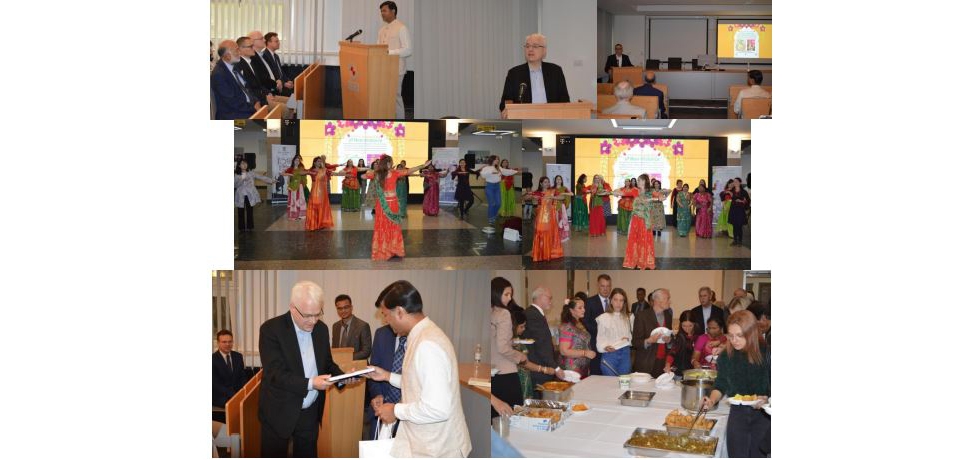  On the occasion of International Day of Non-Violence, the Embassy of India, Zagreb, FER & Croatian Indian Society partnered a special evening celebrating Culture, Customs, Conversation, Creativity & Cuisine with a keynote speech by H.E. Mr Ivo Josipovic, former President of Croatia on  Mahatma Gandhi's legacy with the topic “Nonviolence is a Weapon of the Strong”. The event was attended by Ambassador Srivastava who opened the gathering, Prof. PhD Vedran Bilas, Dean of FER, Prof. PhD  Bosko Picula, Faculty of Political Sciences, University of Zagreb and Acad. Mr. Mislav Jezic, Indologist.  After the conference, an interactive special Garba Dance Festival was held on the auspicious occasion of  Navratras, followed by Vegetarian Indian Cuisine. About 100 guests attended the event.