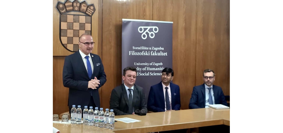 Minister of Foreign and European Affairs of Croatia, H.E. Mr. Gordan Grli? Radman, participated at the Faculty of Philosophy in Zagreb, Sveu?ilište u Zagrebu at the presentation of the book 