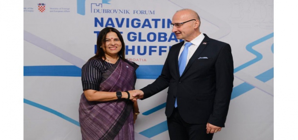 Minister of State for External Affairs and Culture (MoS), Smt. Meenakashi Lekhi participated in prestigious Dubrovnik Forum