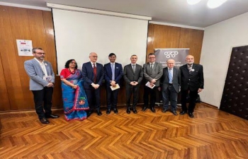 In connection with the celebration of the Vishwa Hindi Diwas (विश्व हिन्दी दिवस) 2024 with the Indology department and ICCR Sanskrit chair at the University of Zagreb a special Hindi poetry book Bharat was released.  The poem collection is a presentation of 30 poems translated into Hindi from the Croatian poetry book “Slon Siroče” written by the first Ambassador of Croatia to India, Drago Štambuk.