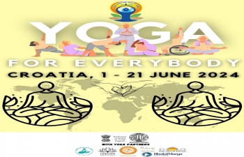 The Embassy of India, Zagreb with the support of yoga partners, would like to invite all interested citizens to join the yoga sessions for the International Day of Yoga 2024. 