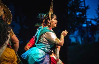 The International Folklore Festival in the City of Karlovac, hosted the Indian Council For Cultural Relations Theater Group Roopvani and presented to the audience the 3C's of India - Culture, Costumes and Cuisine. While, the groups presented concepts of dharma (righteousness), karma (action), devotion, and the human experience on the closing of the festival on the 6th of July. 