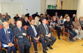 Ambassador Arun Goel gave on the 30th October an introductory speech during the session "Mahatma Gandhi & Stjepan Radić Gandhi’s Legacy in Post-independence India" organized by the Croatian Indian Society at the Cultural Centre Napredak.