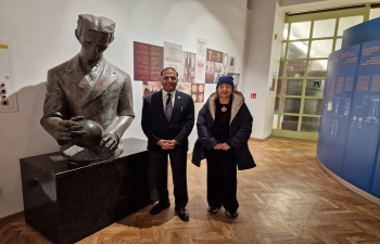 Ambassador Arun Goel was received by the Director of the Technical Museum Nikola Tesla Mrs. Markita Franulić. The specialized museum of technology has also a showroom dedicated to the invention of Nikola Tesla, who in 1893, met Swami Vivekananda, and found inspiration for energy concepts in Eastern philosophy. Swami Vivekananda mentioned how the scientific mind of Nikola Tesla learnt from Vedanta and how the connection between spirituality and science resonated with the potential to transform humanity.
