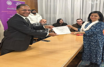 An event to felicitate the winners in Croatia of the 5th Bharat Ko Janiye Quiz, which took place from 11th November to 11th December 2024, was organized on 13 February 2025. 